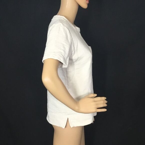 J. Crew Thick Knit Cotton Pocket Tee (UC11) - Picture 4 of 6